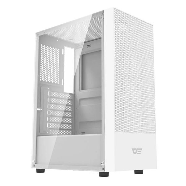 Darkflash A290 számítógépház + 3 RGB ventilátor (fehér) (A290 WHITE)